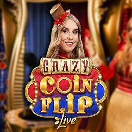 Live Casino logo of Crazy Coin Flip from Evolution at Wolf Casino