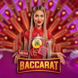 Mega Baccarat logo by Pragmatic Play Wolf Casino